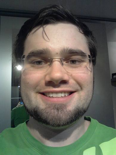 Valentinstag 2012, Pola schickt ein Selfie aus allernächster Nähe